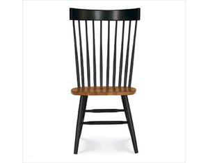 International Concepts Tall Spindleback Chair in Black and Cherry
