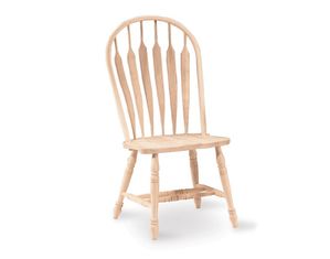 International Concepts Unfinished Windsor Steambent Arrowback Chair