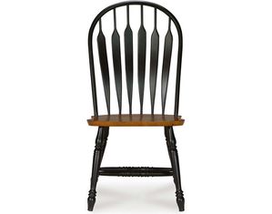 International Concepts Windsor Steambent Arrowback Chair Black / Cherry