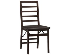Linon Home Decor Products Triena Ladder Back Folding Chair (Set of 2)