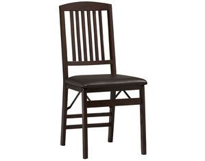 Linon Home Decor Products Triena Mission Back Folding Chair (Set of 2)
