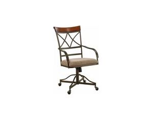 Powell Hamilton Swivel-Tilt Dining Chair on Casters