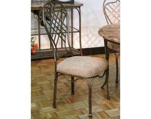 Sunset Trading Allegra Upholstered Metal Side Chair