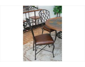 Sunset Trading Stone Mountain Upholstered Metal Chair