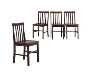 Walker Edison Solid Wood Dining Chair- Set of 4
