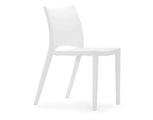 Zuo Modern Laser Chairs in White - Set of 4