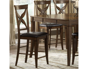 Hillsdale Furniture Chenoweth Dining Chairs with Brown Vinyl - Set of 2