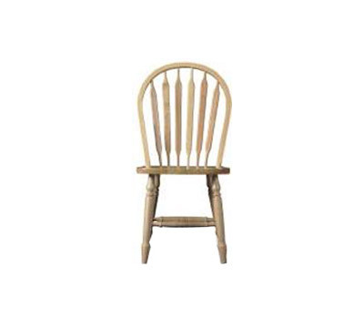 Greensboro Furniture Stores on International Concepts 38 Inch High Arrowback Chair With Turn Legs In