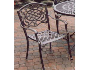 Oakland Living Fully Welded Mississippi Arm Chair
