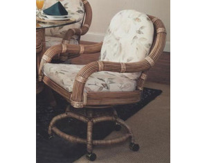 South Sea Rattan 6900 Shelter Island Swivel Tilt Dining Chair