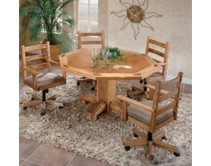 Artisan Home Furniture Lodge Swivel Tilt Castered Dining Chair