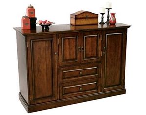 Howard Miller Hide A Home Bar Devino Console In Americana Cherry (695080)