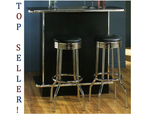 Coaster Company Soda Fountain Home Bar - Chrome Trim!