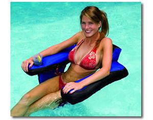 Blue Wave Fabric Covered U-Seat