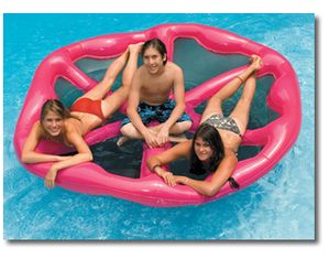 Blue Wave Pizza Party Float