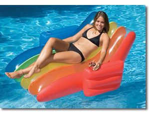 Blue Wave Rainbow Lounger