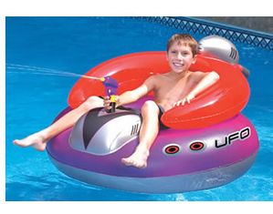 Blue Wave UFO Spaceship with Squirtgun