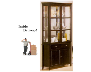 Union Square Rich Cappuccino China Cabinet - FREE Inside Delivery!