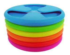 VinoTemp Epicureanist Silicone Grip Coaster Wine Charms