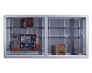 Marsh Industries 50 Series Plas-Cork Wall Mounted Sliding Glass Door Display Case