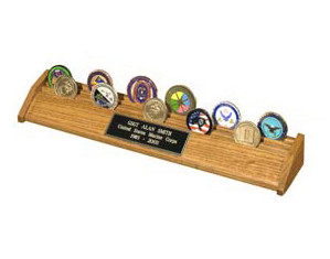 SpartaCraft 3 Row Challenge Coin Display Case
