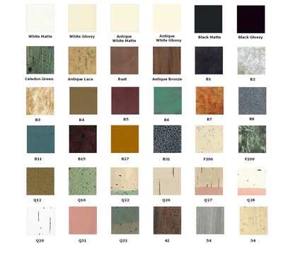 Available Finishes