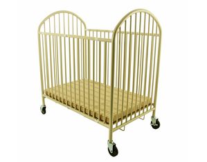 Mia Moda Ready to Use Folding Portable Metal Crib