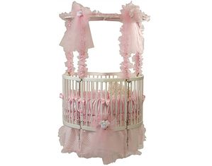 Little Miss LIberty Baby Dear Heart Shaped Round Crib