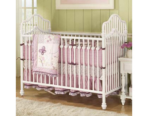 Lea Spring Garden Metal Crib - FREE Inside Delivery!