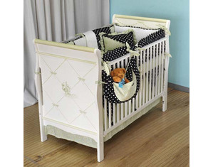 Sweet Beginnings Frogs Serenade Green Crib