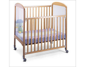 Whitney Bros Dropside ClearView Crib and Adjustable Bottom