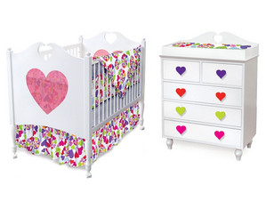 Room Magic Heart Throb Nursery Crib Set