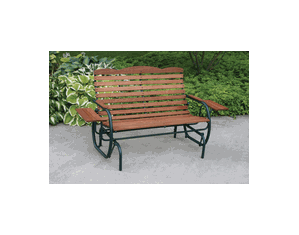 Jack-Post Country Garden Promotional Double Glider with Trays - Fast FREE FedEx Shipping!