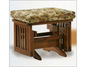 Newport Glider Newport Series Oak Mission Glider Ottoman - Fast FREE FedEx Shipping!