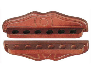 Sterling 6 Hole Designer Mahogany Pool Cue Rack