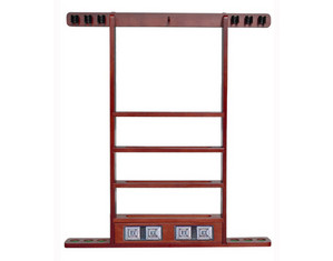 Sterling Economy Wall 6 Pool Cue and Ball Wall Rack with Scorers - Fast FREE FedEx Shipping!