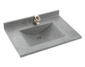 Swan Stone 22 x 25 inch Contour Vanity Top Sink - Fast FREE FedEx Shipping!