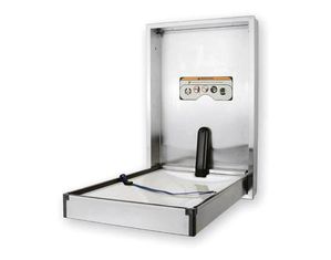 Brocar Recessed Vertical Mount Stainless Steel Changing Station