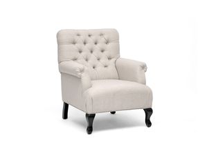 Baxton Studio Set of 2 Joussard Beige Linen Club Chair