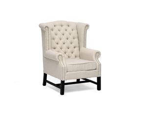 Baxton Studio Set of 2 Sussex Beige Linen Club Chairs