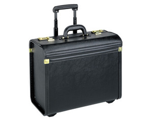 U S Luggage Leather Look Rolling Catalog Case