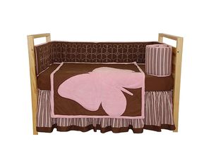 Tadpoles Butterfly Baby 4 Piece Crib Ensemble Crib Bedding - Fast FREE FedEx Shipping!