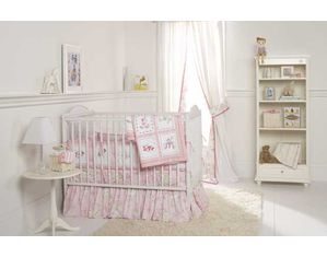 Whistle and Wink Pink Pagoda Nursery 619 3 piece Crib Set