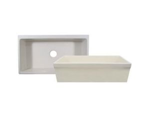 Whitehaus Farmhaus Fireclay Quatro Alove Reversible Fireclay Sink WHQ530WHITE