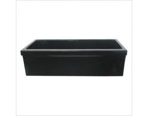 Whitehaus Farmhaus Fireclay Quatro Alove Reversible Fireclay Sink WHQ536BISCUIT