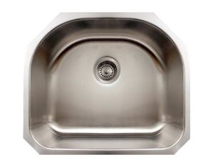 Whitehaus Noahs Collection Kitche Single Bowl D-bowl Undermount Sink WHNU2119