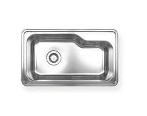 Whitehaus Noahs Collection Kitche Single Bowl Drop-In Sink WHNDB3016
