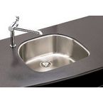 D-shaped  Undermount Kitchen Sinks