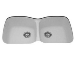 Kindred 37 Pounds Granite Double Bowl Undermount Kitchen Sink