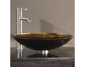 Avanity GVE480M Metallic Tempered Glass Vessel